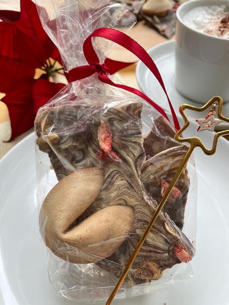 Glückskeks Bruchschokolade Foodtrend zu Weihnachten