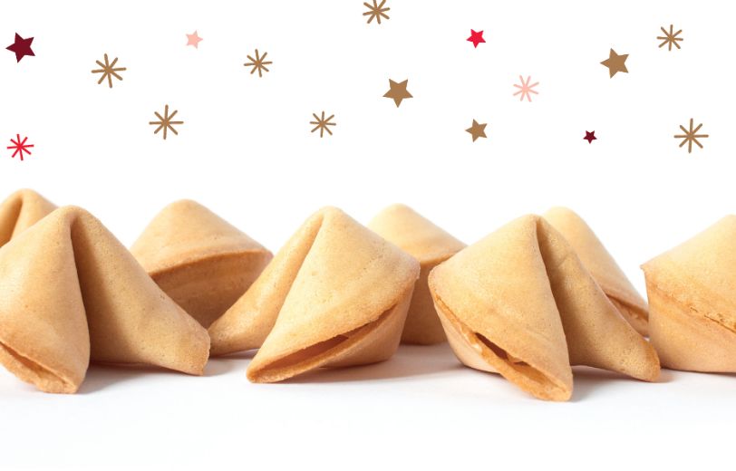 Glückskekse und Sterne
